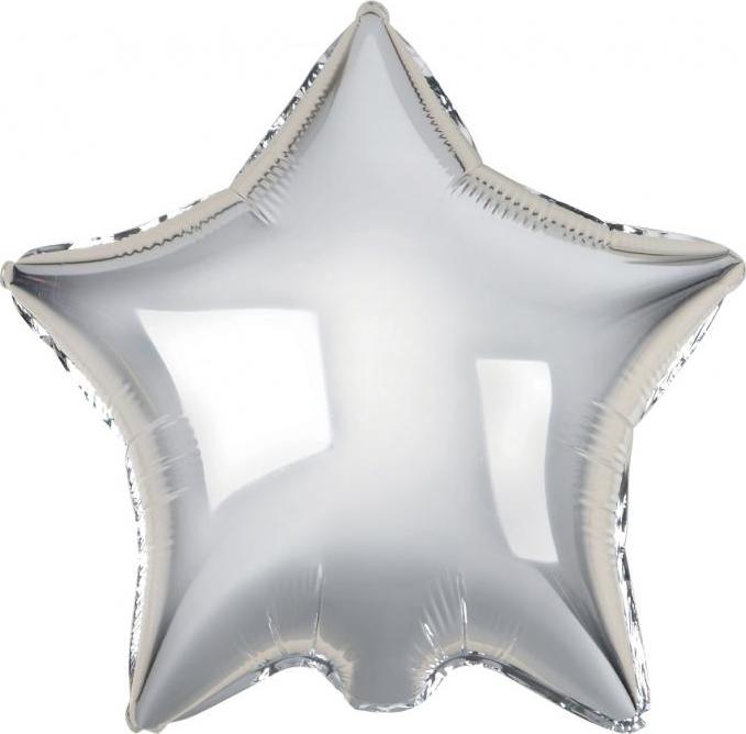 Godan / balloons B&C fóliový balónek "Star", stříbrný, 19
