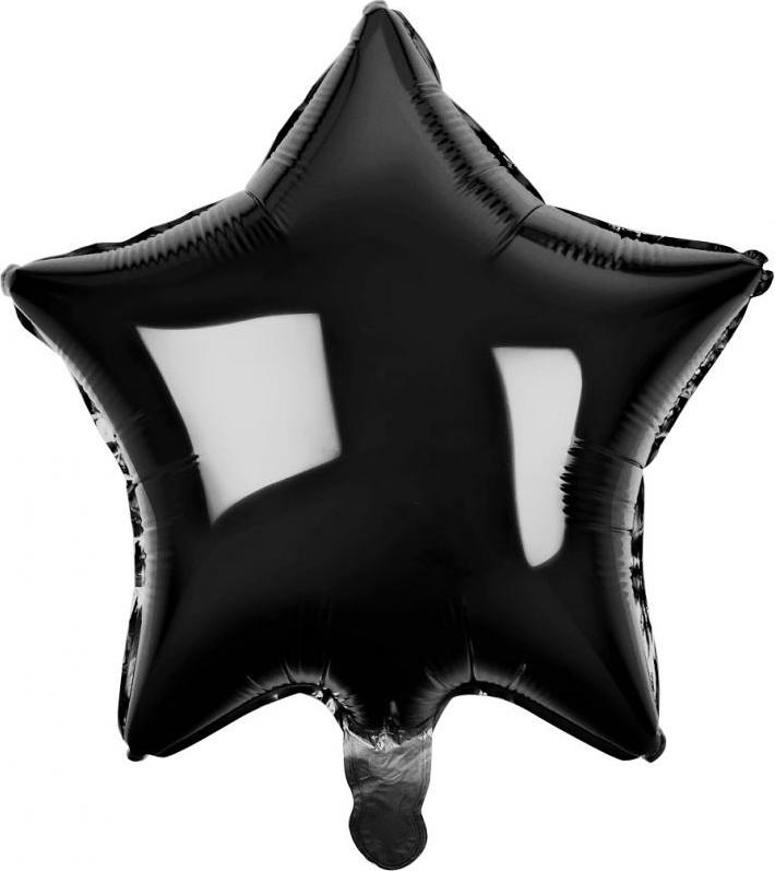 Godan / balloons Fóliový balónek "Star", černý, 19