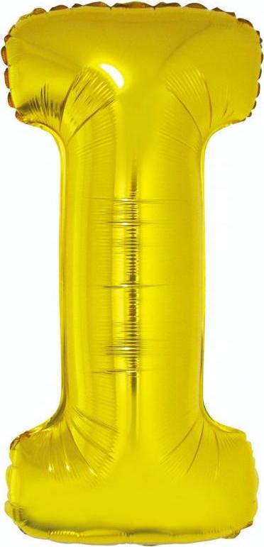 Godan / balloons Fóliový balónek "Písmeno I", zlatý, 89 cm KK
