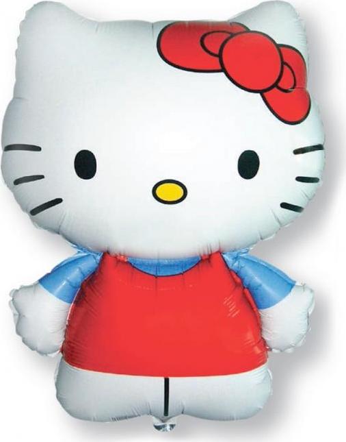Flexmetal Fóliový balónek 24" FX - Hello Kitty (červená mašle)