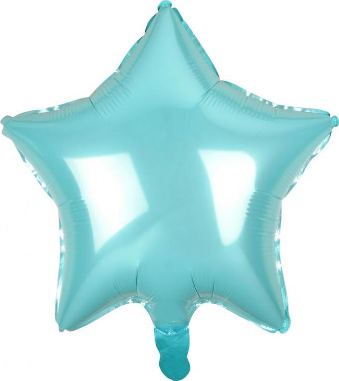 Godan / balloons Fóliový balónek "Hvězda", světle modrý, 19