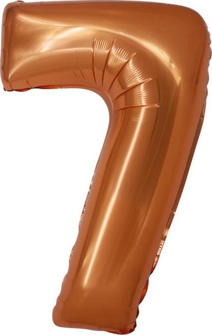 Godan / balloons Chytrý fóliový balónek, číslo 7, měď, 76 cm