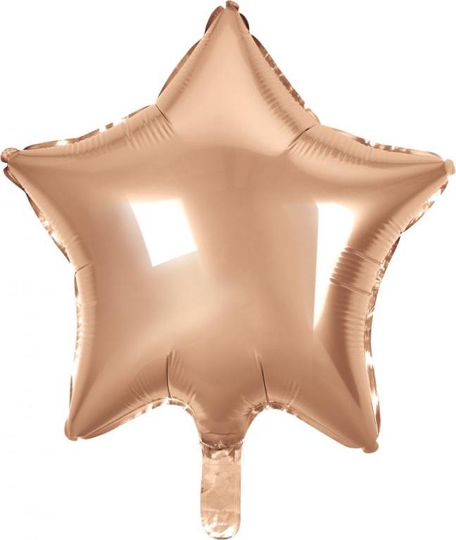 Godan / balloons Fóliový balónek "Hvězda", růžový a zlatý 19