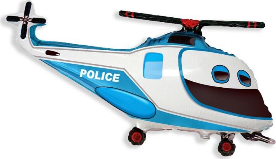 Flexmetal 24" fóliový balónek FX - "Policejní vrtulník