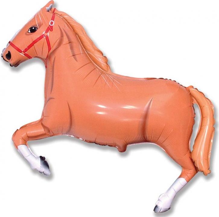 Flexmetal Fóliový balónek 24" FX - "Koně cválající" (hnědý)