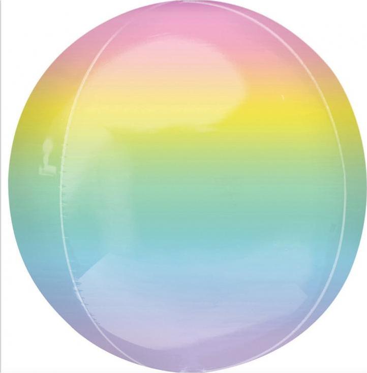 Amscan ORBZ fóliový balónek - Ombre míč, vícebarevný
