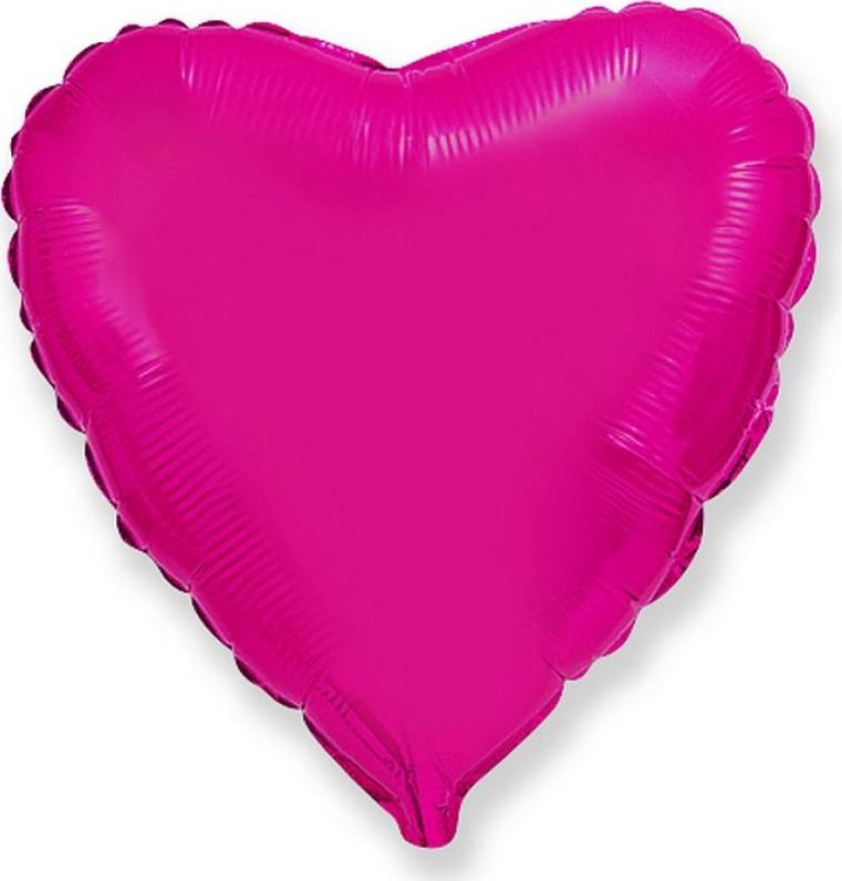 Flexmetal Fóliový balónek 18" FX - "Heart" (tmavě růžový)