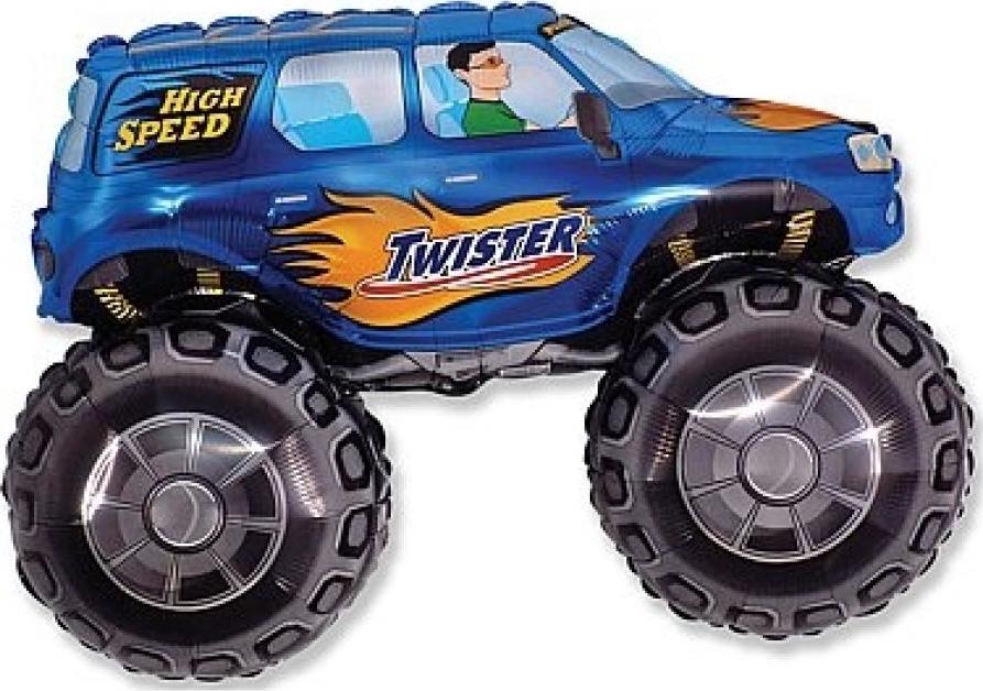 Flexmetal Fóliový balónek 14" FX - "TWISTER car" (modrý)