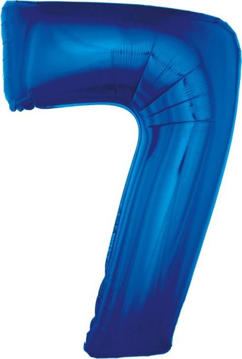 Godan / balloons Fóliový balónek "Číslice 7", modrý, 92 cm