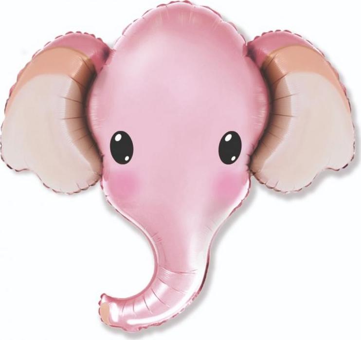 Flexmetal Fóliový balónek 24 palců FX - Elephant (růžový), balený