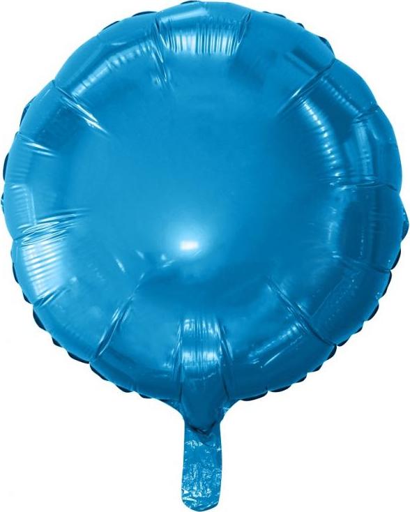 Godan / balloons Balónek fóliový "Kulatý", modrý, 18" KK
