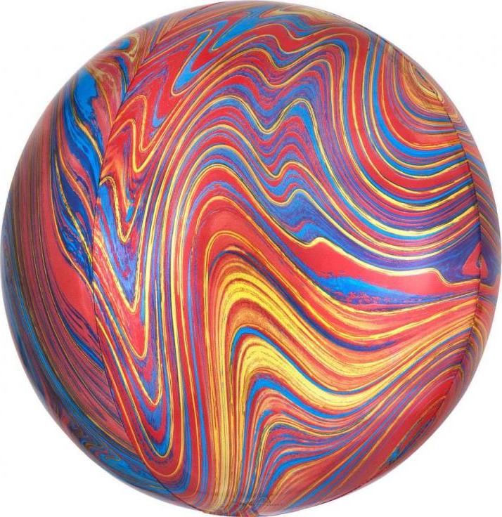 Amscan Fóliový balónek ORBZ Marblez - barevný míč