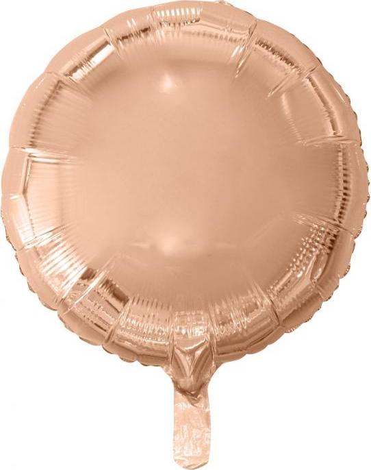 Godan / balloons Fóliový balónek "Kulatý", růžový a zlatý, 18" KK