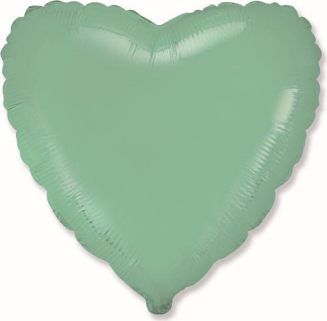 Flexmetal Fóliový balónek 18" FX - Srdce (mátový pastel)