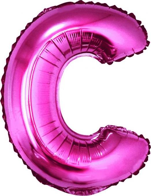 Godan / balloons Fóliový balónek "Písmeno C", růžový, 35 cm KK