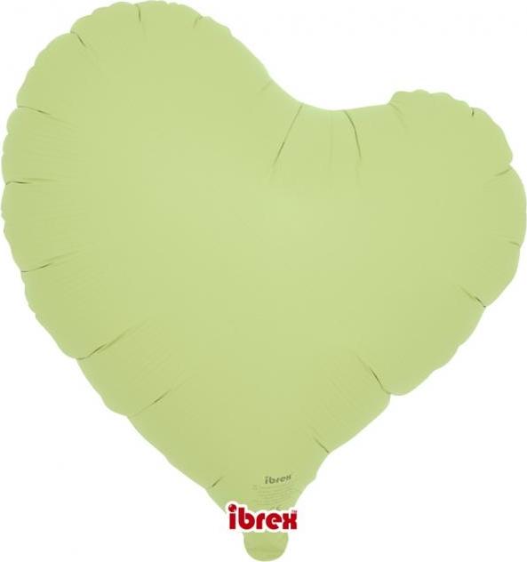 Balónek Ibrex Hel, srdce Sweet 14, pastelově zelená, 5 ks.