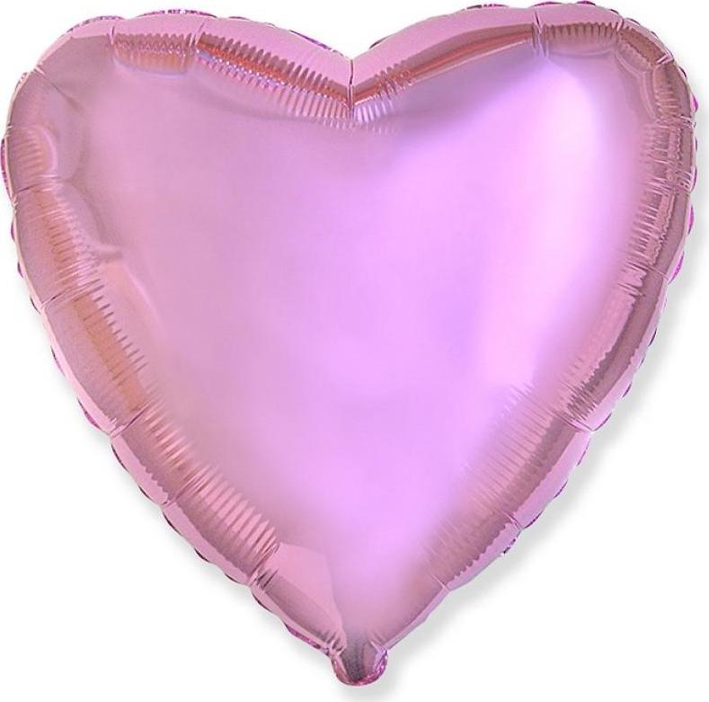 Flexmetal Fóliový balónek 18" FX - "Heart" (velmi světle růžový)