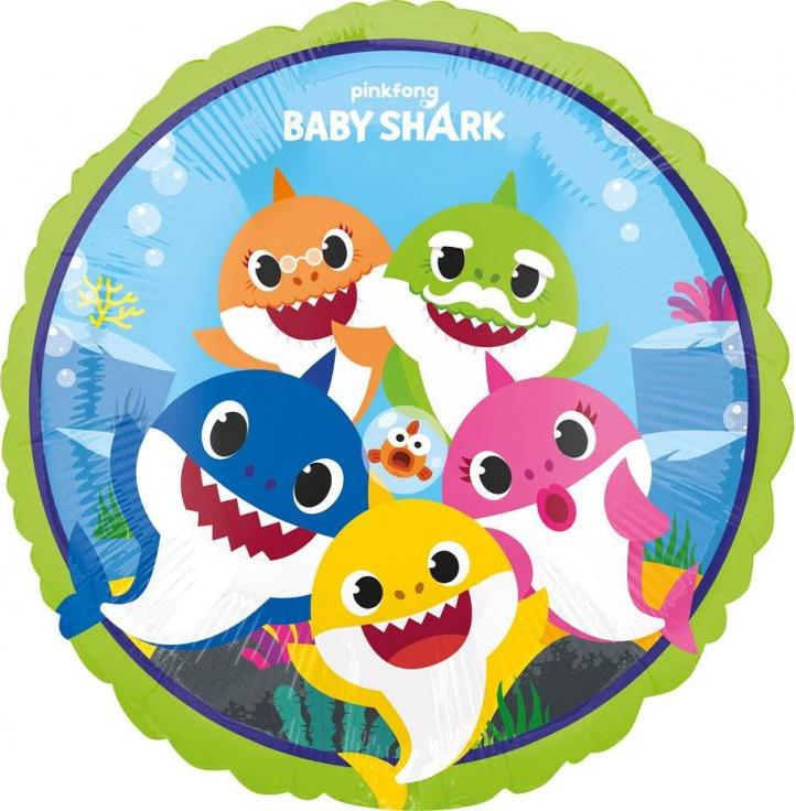 Amscan 18palcový fóliový balónek Baby Shark