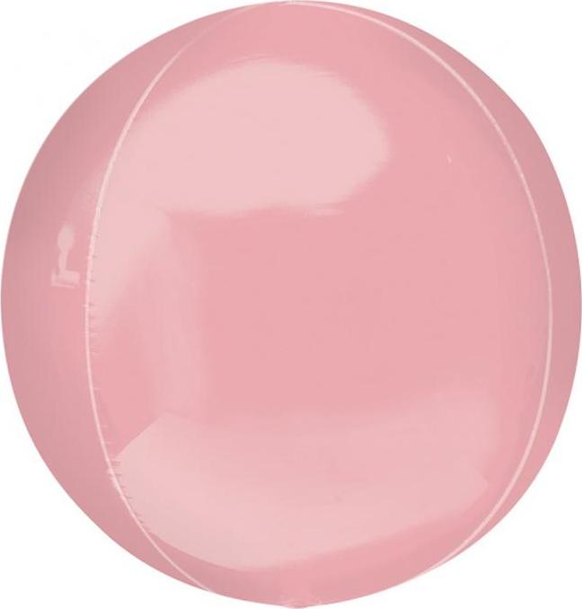 Fóliový balónek ORBZ - Jumbo míč, pastelově růžový