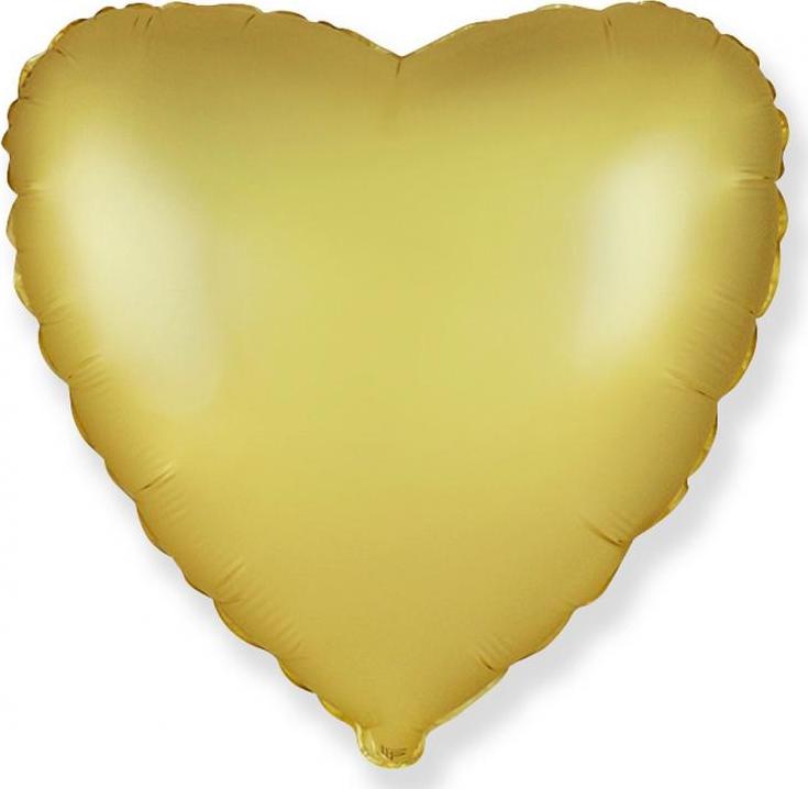 Flexmetal Fóliový balónek 18" FX - Srdce (satén pastelové zlato)