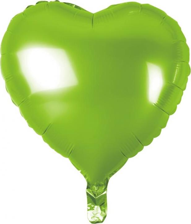 Godan / balloons Balónek fóliový "Srdce", zelený, 18" KK