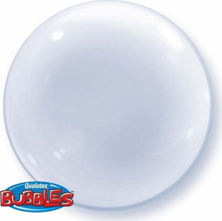 Qualatex Fóliový balónek 24" QL Bubble Deco "Transparent" ST ASSORT