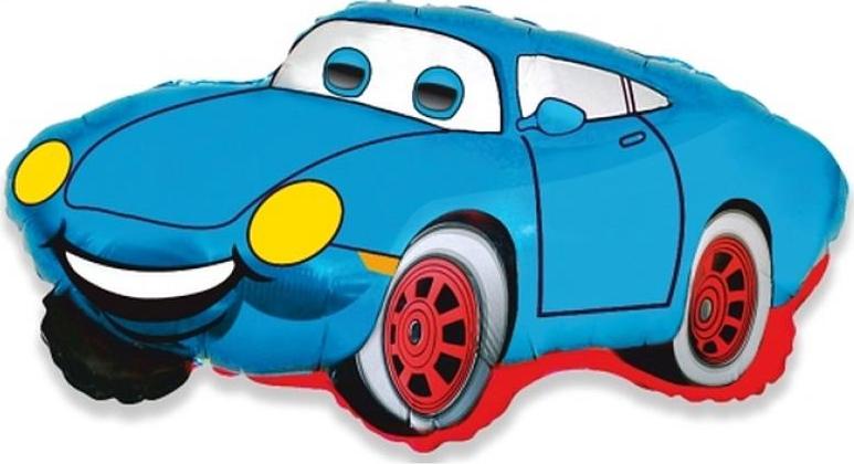 Flexmetal Fóliový balónek 14" FX - "Smiling car, blue