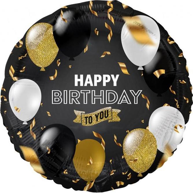 Godan / balloons Fóliový balónek B&C Happy Birthday To You, 18
