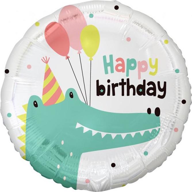Godan / balloons Krokodýlí fóliový balónek (Happy Birthday), 18