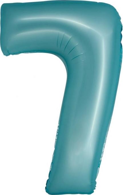 Godan / balloons Chytrý fóliový balónek, číslo 7, matně modrý, 76 cm