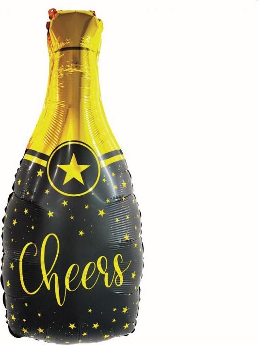 Godan / balloons B&C Champagne - fóliový balónek Cheers, 35x76 cm