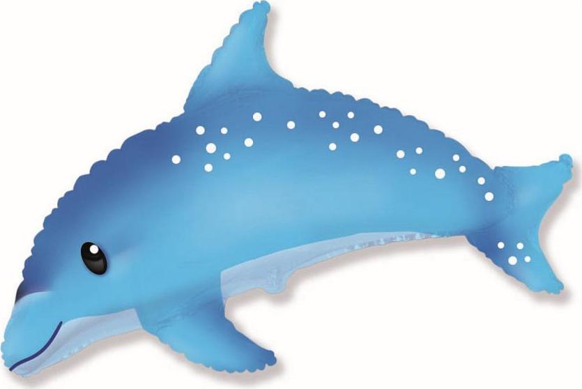 Fóliový balónek 24" FX - Sweet Dolphin, modrý