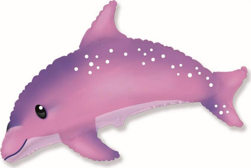 Fóliový balónek 24" FX - Sweet Dolphin, růžový