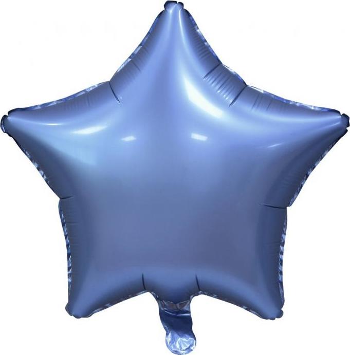 Fóliový balónek "Hvězda", matný, brčál, 19