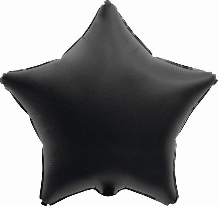 B&C fóliový balónek "Star", matný, černý, 19