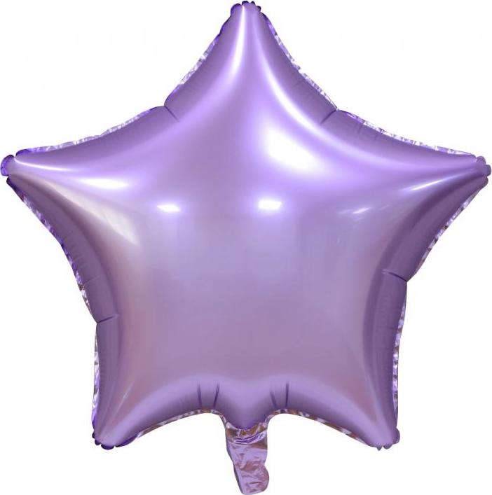 Balónek fóliový "Hvězda", matný, lila, 19