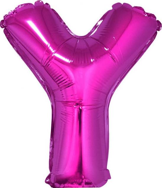 Godan / balloons Fóliový balónek "Písmeno Y", růžový, 35 cm KK