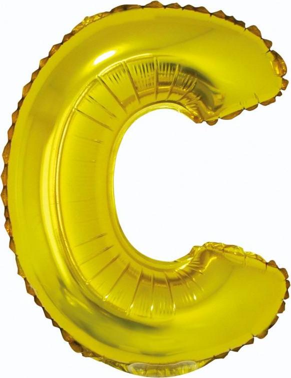 Godan / balloons Fóliový balónek "Písmeno C", zlatý, 35 cm KK