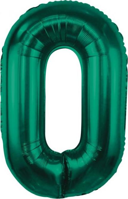Godan Fóliový balónek B&C, číslo 0, lahvově zelený, 85 cm