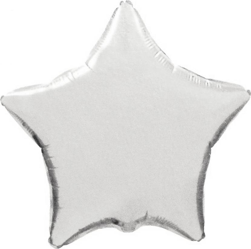 Flexmetal Fóliový balónek 18" FX - "Star" (stříbrný)