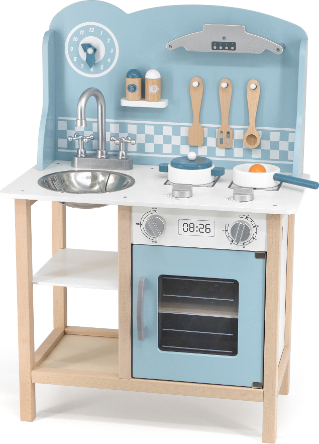 Dětská dřevěná kuchyňka Viga modrá