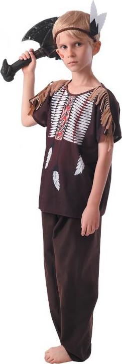 Godan / costumes Indiánská souprava (čelenka, tričko, kalhoty), velikost 120/130 cm