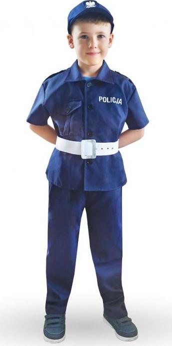 Godan / costumes Policista set (triko, kalhoty, čepice, pásek), velikost 130/140 cm