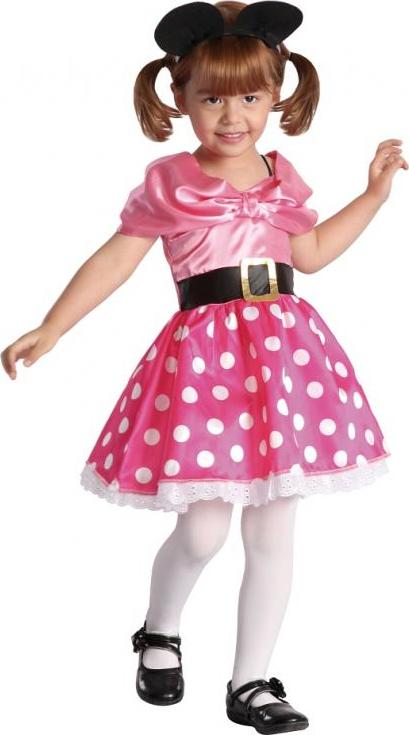 Godan / costumes Pink Mouse set (šaty, čelenka), velikost 92/104 cm