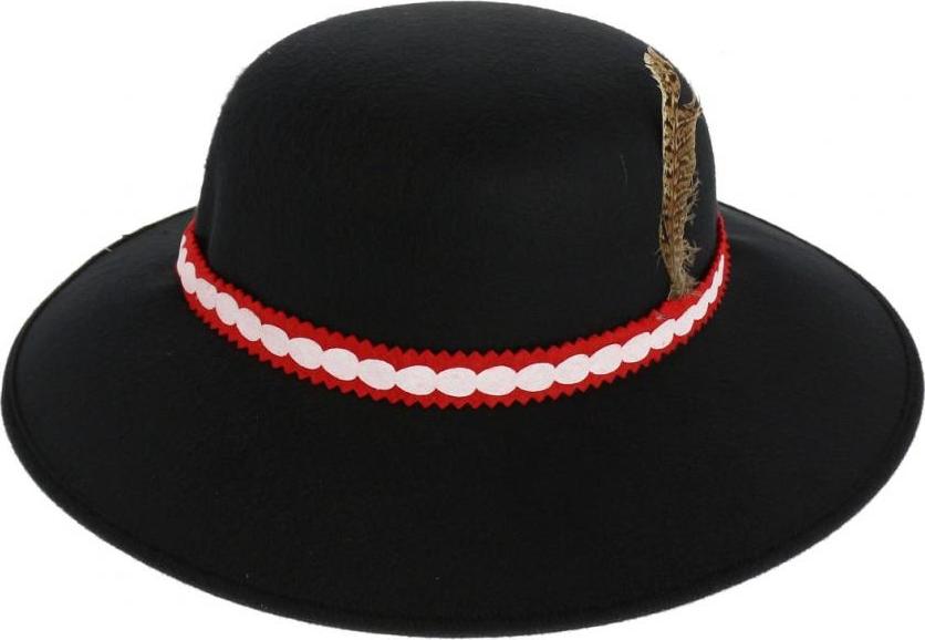 Horalský klobouk s peřím, velikost S