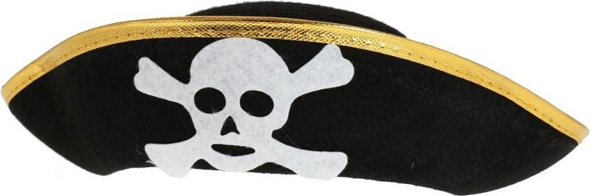 Pirátsky klobúk, zlatý lem, veľkosť S