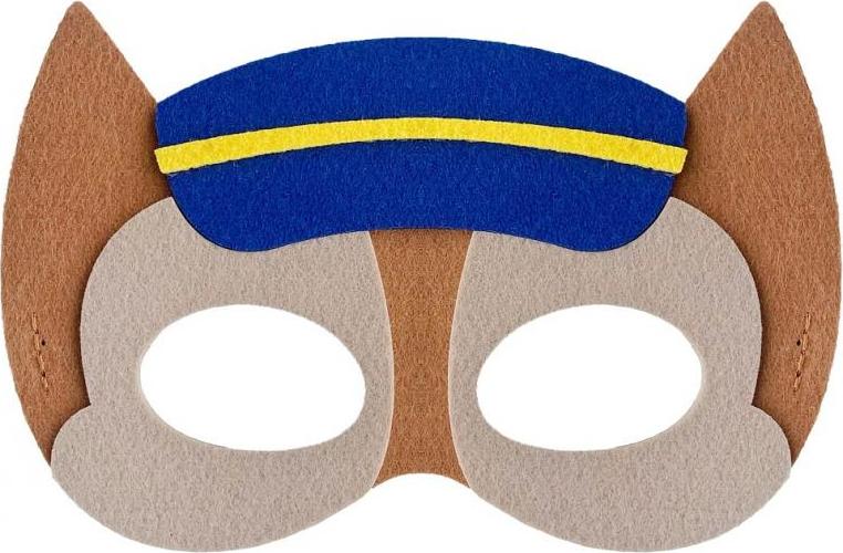 Godan / costumes Plstěná maska Psí brigáda - Policista 1, 18x12 cm