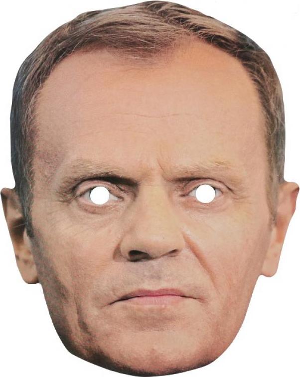 Papírová maska "Donald Tusk