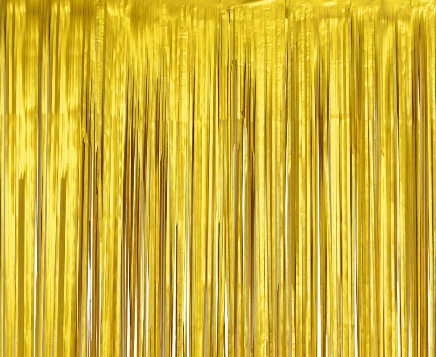 Godan / decorations B&C matný závěs zlatý, 100x200 cm