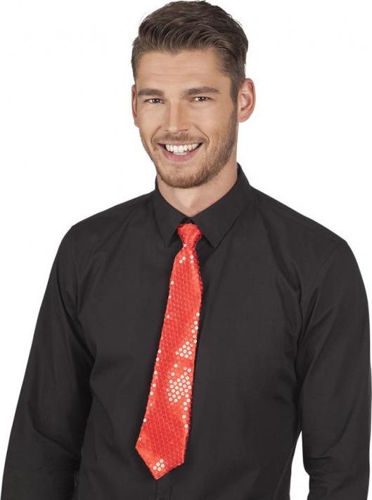 Boland Lesklá červená kravata, 40 cm